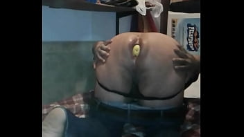 Preview 4 of Asian Bbc Destroyed - Thong  and Apple in ass
