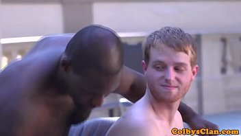 Preview 2 of Emmanuelle Golden Edge - Interracial ginger twink rimmed before anal