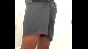 Preview 2 of Blowjob Old Young - changing room spy fully nude hot dick