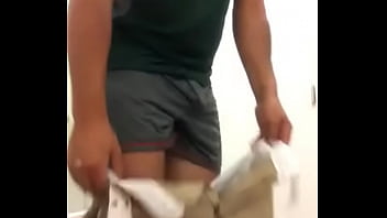 Preview 3 of Blowjob Old Young - changing room spy fully nude hot dick