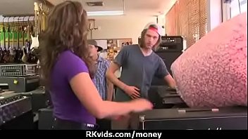 Preview 4 of Submissive Bbc Tube Porn German - Tight teen fucks a man in front of the camera for cash 23