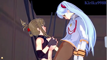 Preview 3 of Oral Resbianas - Nine and Chitose Kisaragi and Ruri Hoshino Intense lesbian play and futanari sex. - Super Robot Wars V &amp_ Martian Successor Nadesico Hentai