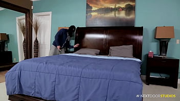 Preview 1 of Big Clock 1st Time - Brock Avery fucks burglar Darius Ferdynand