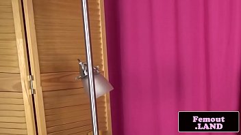 Preview 2 of Pakistani Babe Talking On Phone - Ebony shemale masturbating in first time solo