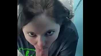 Preview 1 of Monize - Brunette outdoor blowjob | camgirlslive.webcam
