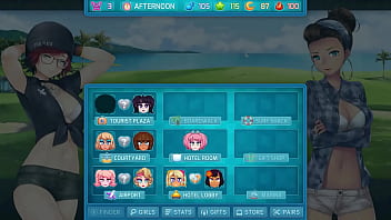 Preview 4 of Hinde Xxncm - HuniePop 2 - Double Date - Part 7 Horny Babes In Lingerie By LoveSkySan