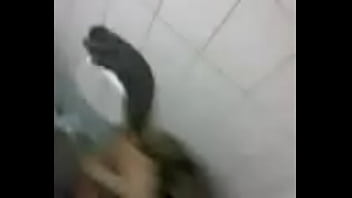 Preview 1 of Perversa Bellezza Lesbian - Teens masturbate in public toilet