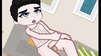 Preview 4 of Cumsucking Wife - Novinho que acaba de completar 18 anos batendo punheta e gozando em anima&ccedil_&atilde_o gacha