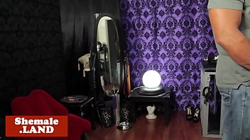 Preview 1 of Big Brother Jerking - Bigtits tranny anally riding hard black cock
