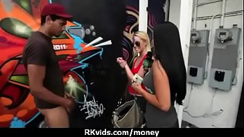 Preview 4 of Son Petite Mother - Sexy exhibitionist GFs are paid cash for some public fucking 9