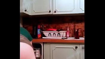 Preview 2 of Lunch Potty - Super Duper Thick PAWG twerking insane ass in Kitchen