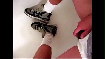 Preview 4 of Kobe Tai Frisky Beach Sex - Piss my Jeans,  Briefs,  Nike Basketball Sneakers and White Crew Socks