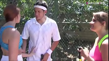 Preview 1 of Grope Cum In Public - Besties study group turns to hot orgy