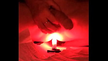 Preview 2 of Anjlena Joili - Sissy fuck with glow stick