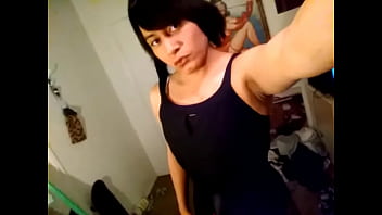 Preview 1 of Nasty Hardcore Teen - Sissy Showing Off Outfit