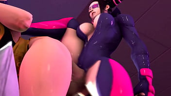 Preview 2 of Sex Video Klylie - Juri x Chun Li-All In One-blackjrxiii