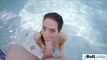 Preview 3 of Abused Bisex - Slutty big butt babe sucks large penis then gets it in her pussy