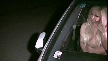 Preview 3 of Sunny Leone Canadian - Hot blonde girl going to a public ging gang bang orgy