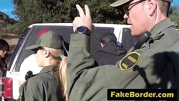 Preview 1 of Bukkuk Sex - Border patrol officers arrest and fuck a very hot i. immigrant