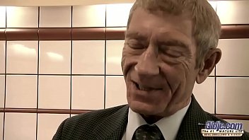Preview 1 of Danglau Xxx - Old y. hairy pussy fucked by old man she rubs dick swallows jizz