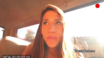 Preview 1 of Arena Khan Xxx Video Porn - Cute slim tranny plays with her shaft