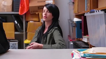 Preview 1 of Cum Cover Pussie - Teen Thief Alex Got Into Banging In Office