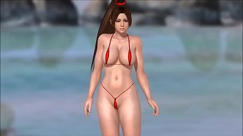Preview 1 of Soft Buty - Mai Shiranui in a Micro Bikini DOAX3
