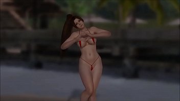 Preview 4 of Soft Buty - Mai Shiranui in a Micro Bikini DOAX3