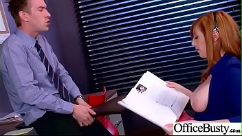 Preview 1 of Big Booty Queen Z - Busty Office Girl (Lauren Phillips) Get Hardcore Banged vid-19