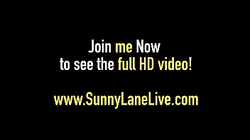 Preview 1 of Cute Teen Solo 4k - Sexy Sunny Lane Has Her Pussy Serviced By Busty Vicky Vette!