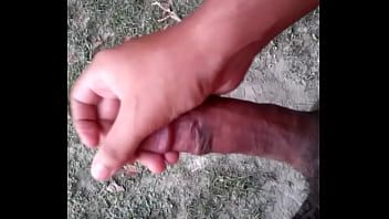 Preview 3 of Cam Show Sperm - Outdoor Indian Cock jerk and flash