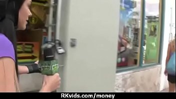 Preview 2 of Dirty Roulette Chat Roulette - Amateur girl accepts cash for sex from stranger