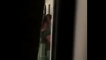 Preview 4 of So Much Cum In Blue - Caught on Balcony