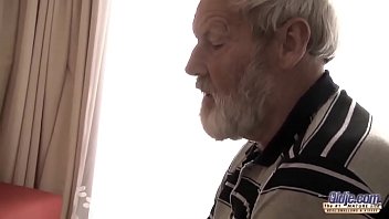 Preview 1 of Lesben Zeigen Alles - Old Young - Big Cock Grandpa Fucked by hottie she licks thick old man penis