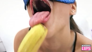 Preview 2 of Clubtub Com - Amazing Body Teen Inserting Banana In Pussy. Big Ass Natural Tits