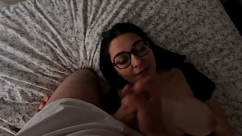Preview 4 of Hot Moze - Mi hermanastra me ayuda bebi&eacute_ndose mi leche