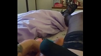 Preview 4 of Fuckapp - taking an 18 double dildo in my ass