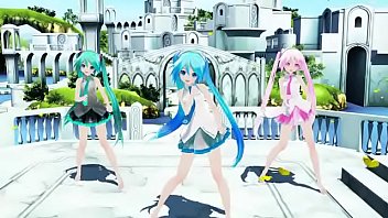 Preview 3 of Ismo Beby - Mikus Everywhare Dancing [NO PANTSU!!] Hurly Burly Party!! &quot_YEIGH&quot_