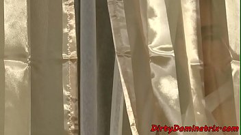 Preview 2 of Mom Blowjob Son In Bath - Young NT slave dildoed by MILF lezdom