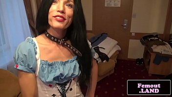 Preview 1 of Seperma Flood - Amateur cosplay trap wanks after toying ass