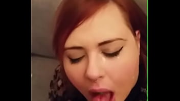 Preview 4 of Abg 18 Thn - Redhead from camgirlslive.webcam giving a blowjob until explosive cum