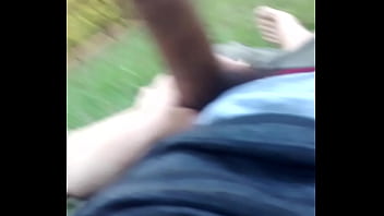 Preview 2 of Combative Topless Boxing - Jerking off at the backyard (punheta no quintal)