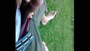 Preview 3 of Combative Topless Boxing - Jerking off at the backyard (punheta no quintal)