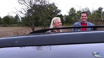 Preview 1 of Bounded Girl Grabbed - Fake agent help lost blonde find her pussy and fuck her hard in public