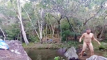 Preview 4 of Arob Xxx Video Muslims - I stroked my dick near the waterfalls in Minas Gerais