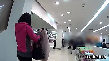 Preview 4 of Tegulu Sex - Glamorous czech nympho is seduced in the shopping centre and rode in pov