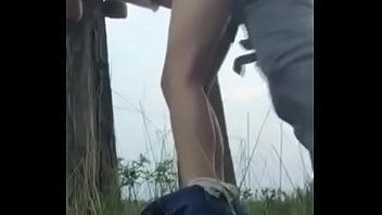 Preview 3 of Anal Dp Amature Mature - Teen boy and girl..  Selfie fuck...  Outside.