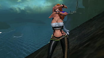 Preview 1 of Public Wank Help - Blade and Soul - Hot Jin Dancing Outfit Showcase