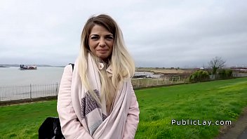 Preview 2 of Bollywood Sex Videos Porn - Czech babe fucks British cock in public