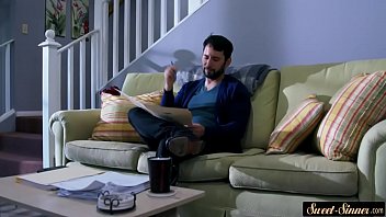 Preview 2 of Brother Daddy Fuck - Cocksucking milf pounded on all fours